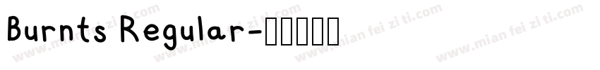 Burnts Regular字体转换